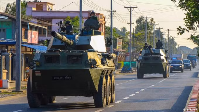 Quân đội Myanmar đã tiếp quản đất nước kể từ cuộc đảo chính ngày 1/2. Ảnh: AFP