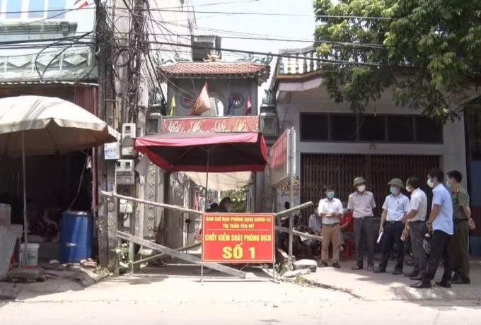 Chốt kiểm dịch được lập tại nơi phát hiện 2 ca dương tính.