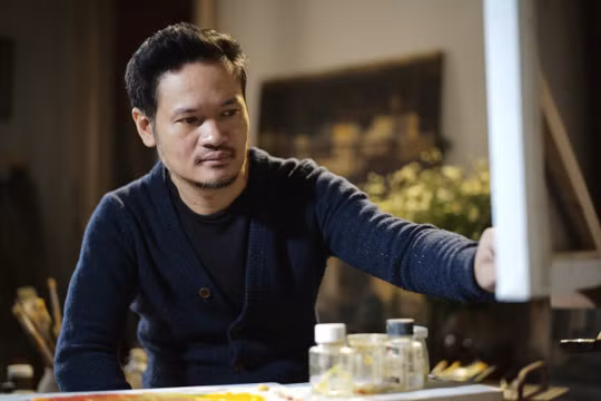 Hà Nội trong tranh Phạm Bình Chương: Lắng lại những mảng màu thời gian