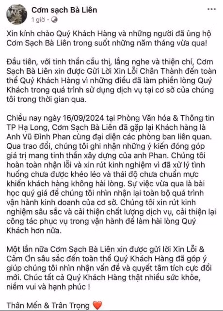 vu quan com binh dan dong khach o ha long bi tay chay chu quan xin loi khach hang hinh 2