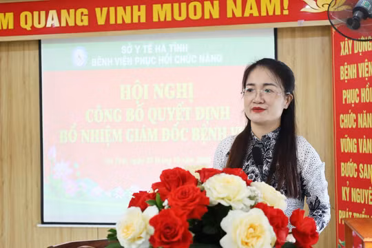Bà Phạm Thị Phương được bổ nhiệm làm Giám đốc Bệnh viện Phục hồi chức năng Hà Tĩnh