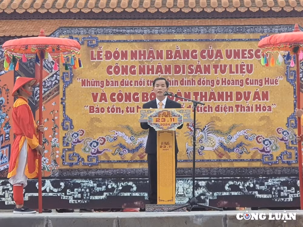 thua thien hue don nhan bang cua unesco va cong bo hoan thanh du an tu bo dien thai hoa hinh 2