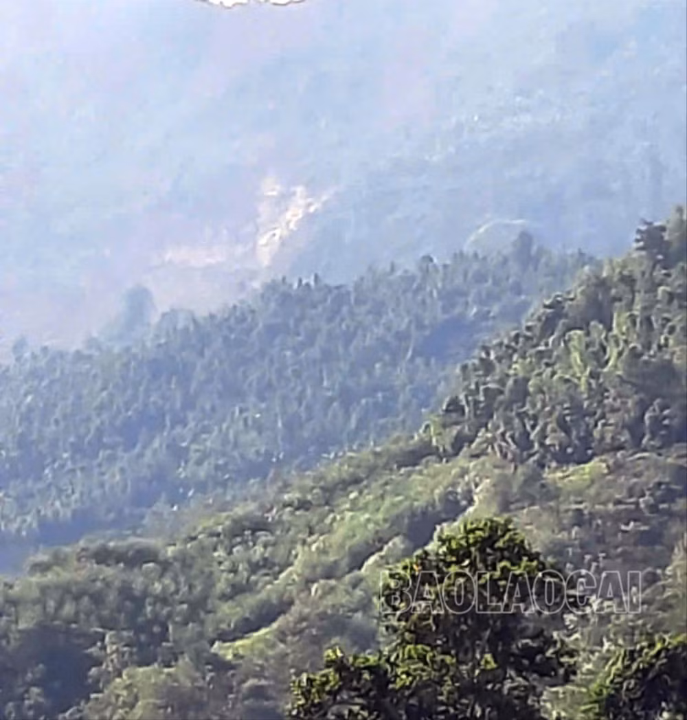 lao cai sang nay bat ngo phat ra tieng no lon tren nui lang nu hinh 2
