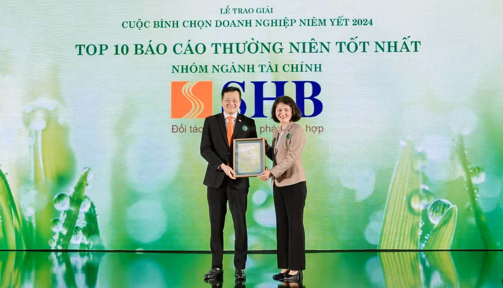 shb lan thu 4 duoc vinh danh trong top 10 doanh nghiep co bao cao thuong nien tot nhat nganh tai chinh hinh 1