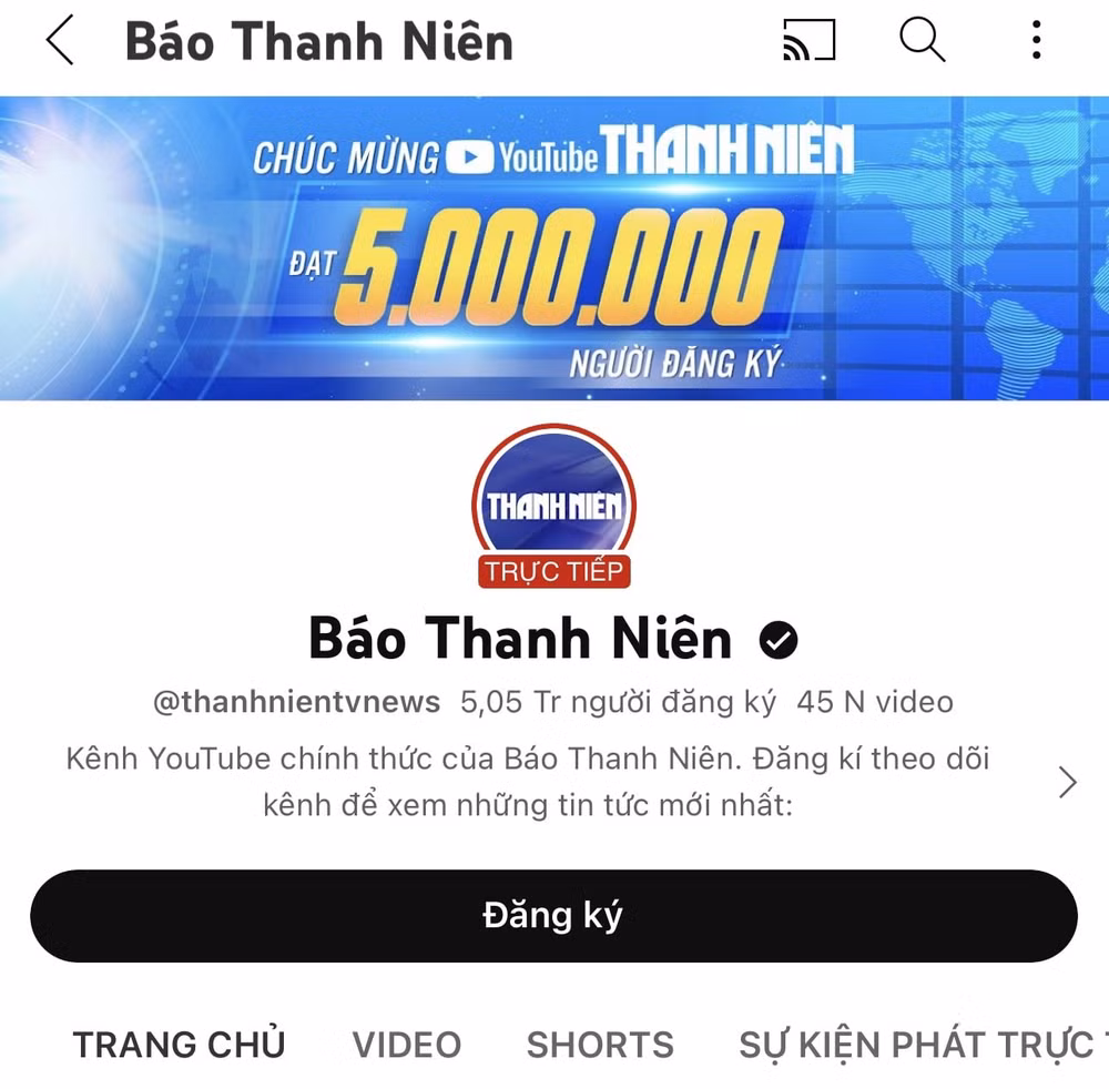 kenh youtube bao thanh nien cu chuyen minh an tuong vao lanh dia so hinh 2