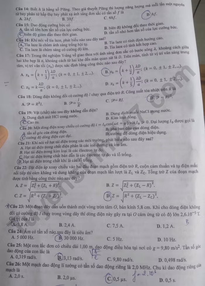 de thi tot nghiep thpt 2023 mon vat ly ma de 210 hinh 2