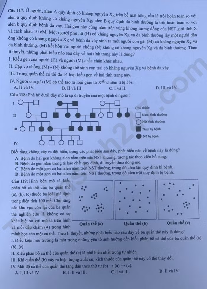 de thi tot nghiep thpt 2023 mon sinh hoc ma de 216 hinh 5