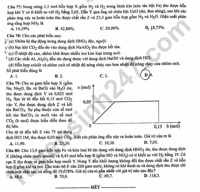 de thi tot nghiep thpt 2023 mon hoa hoc ma de 214 hinh 4