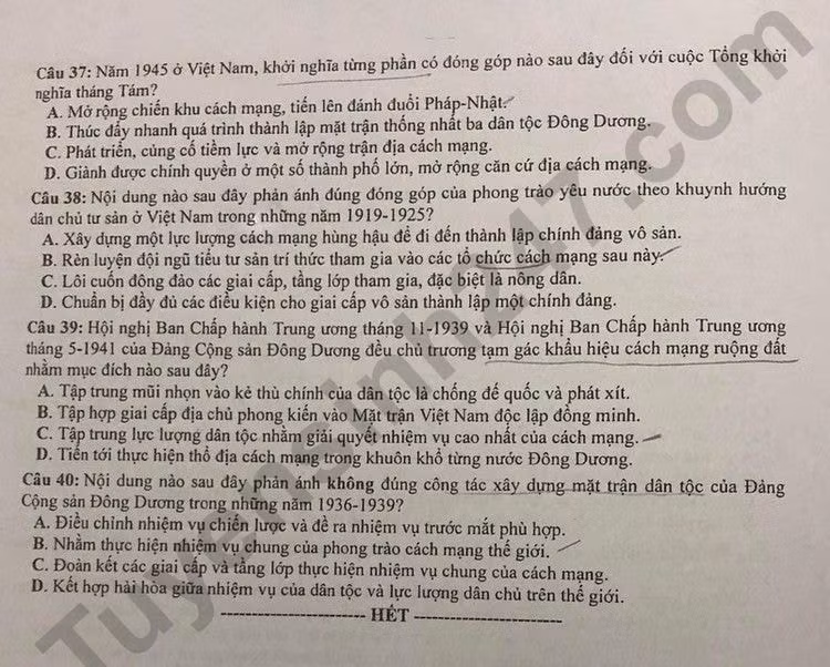 de thi tot nghiep thpt 2023 mon lich su ma de 310 hinh 4