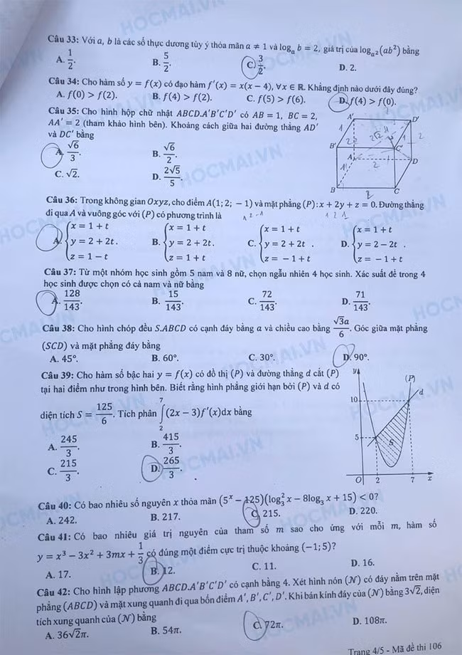 de thi tot nghiep thpt 2023 mon toan ma de 106 hinh 4