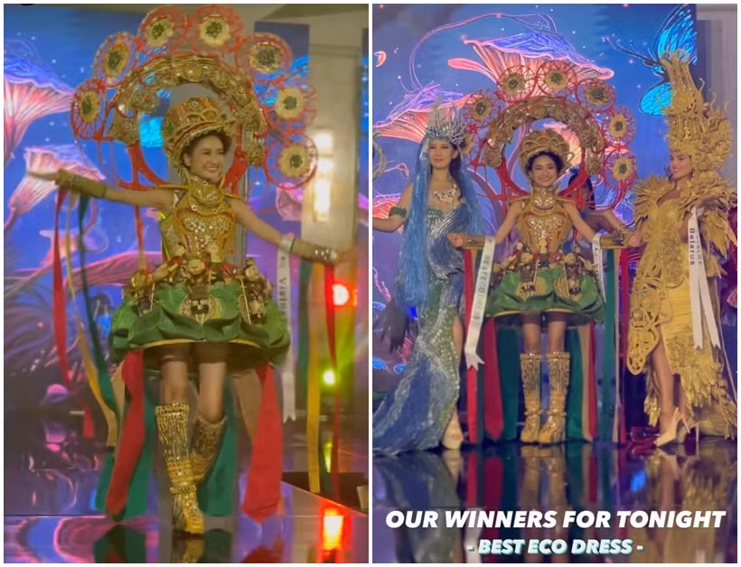 nguyen thanh ha la nguoi dau tien cam tam ve buoc vao top 10 miss eco international 2023 hinh 2