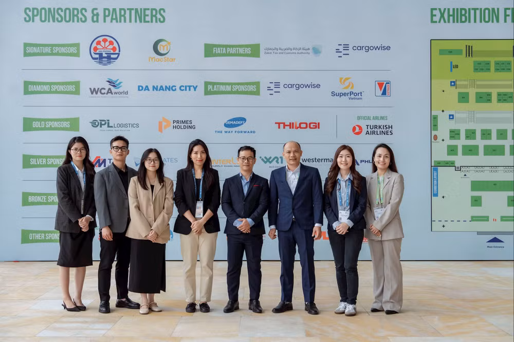 Gian hàng OPL Logistics tại FIATA World Congress 2025 giới thiệu các dịch vụ chủ lực của công ty.