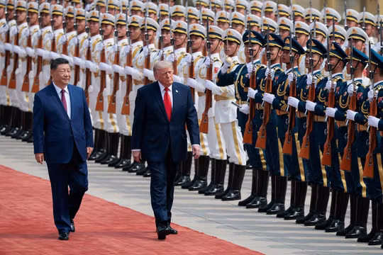 Trung Quốc tổ chức lễ đón trọng thể Tổng thống Mỹ Donald Trump