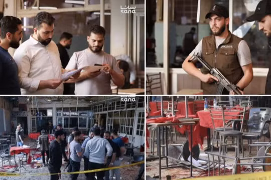 Đánh bom đẫm máu tại quán cà phê ở Syria khiến ít nhất 9 người tử vong