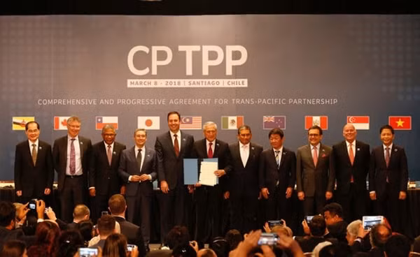 Ngày 8/3/2018, 11 nước đã ký kết CPTPP - Hiệp định thay thế TPP. Ảnh: TL