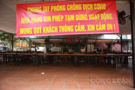Hà Nội: Nhà hàng, quán nhậu đóng cửa nghỉ bán để chung tay chống dịch Covid-19