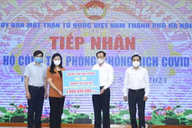 Hà Nội tiếp nhận hơn 7 tỷ đồng ủng hộ công tác phòng, chống dịch COVID-19