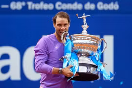 Tay vợt Rafael Nadal lần thứ 12 vô địch Barcelona Mở rộng