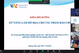 Hội Nhà báo Quảng Ninh: Tập huấn “Kỹ năng đồ hoạ cho tác phẩm báo chí” bằng hình thức trực tuyến