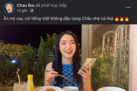 Châu Bùi xin lỗi về buổi livestream “Ăn mỳ cay, nói tiếng Việt không dấu” nhạy cảm