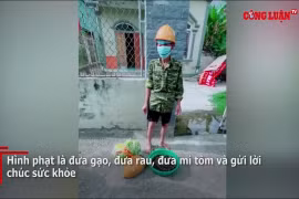 Cảm động trước “hình phạt “của các bạn tình nguyện viên với người đàn ông nghèo
