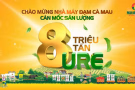 Phân bón Cà Mau cán mốc sản lượng 8 triệu tấn U rê