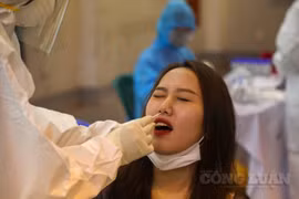 Quận Ba Đình lấy mẫu xét nghiệm cho 700 học sinh, giáo viên và người dân trở về từ vùng dịch