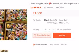 Bát nháo thị trường bánh Trung thu online, có nơi bán chỉ 3.000 đồng/chiếc