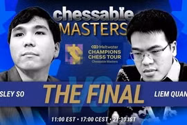 Kỳ thủ Lê Quang Liêm về nhì ở giải cờ vua Chessable Masters 2021