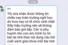 Yên Bái: Xôn xao chuyện cho học sinh nghỉ học vì sinh nhật hiệu trưởng