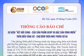 Hà Nội: Đẩy mạnh tiêu thụ sản phẩm OCOP và nông sản trên nền tảng kỹ thuật số