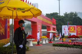 An ninh thắt chặt xung quanh Trung tâm Hội nghị Quốc gia Mỹ Đình - bảo vệ Đại hội Đảng lần thứ XIII