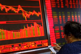 Cổ phiếu ngân hàng nằm sàn, Vn-Index giảm tới hơn 55 điểm