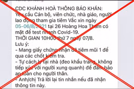 CDC Khánh Hòa bác tin yêu cầu người đã tiêm vắc xin đi test nhanh Covid-19