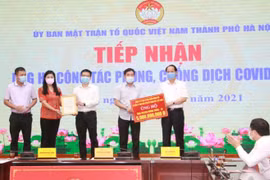 Hà Nội tiếp nhận hơn 26,7 tỉ đồng phòng, chống dịch COVID-19