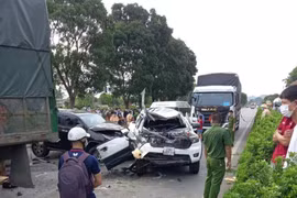 Thanh Hóa: 10 xe đâm liên hoàn, 6 người thương vong