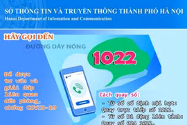 Hà Nội công bố mở rộng Tổng đài điện thoại 1022 phục vụ điều trị F0 tại nhà
