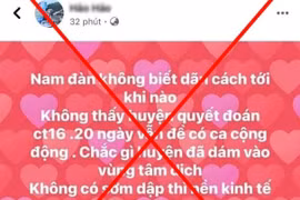 Nghệ An triệu tập một số trường hợp đăng tin gây hiểu lầm về công tác phòng, chống dịch