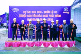 Khởi công gói thầu gần 2.500 tỷ đồng cao tốc Mai Sơn - Quốc lộ 45