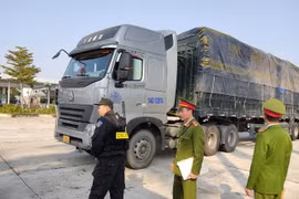 Bắt giữ 14 xe tải chở lượng hàng lậu cực lớn tại Hải Dương