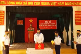 Thị trấn Trường Sa cùng hai xã đảo cơ bản hoàn thành bầu cử sớm