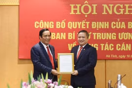 Điều động Phó Bí thư Tỉnh ủy Hà Tĩnh về Ủy ban Kiểm tra Trung ương