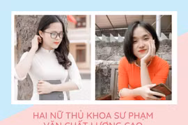 Lộ diện hai nữ thủ khoa xinh đẹp cùng đạt 31,25 điểm đầu vào trường Đại học Hồng Đức