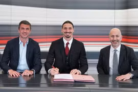 Tiền đạo Ibrahimovic gia hạn hợp đồng với AC Milan trước tuổi 40