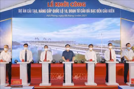 Chủ tịch Quốc hội dự Lễ khởi công Dự án cải tạo, nâng cấp Quốc lộ 10