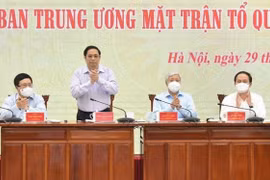Chính phủ và MTTQ Việt Nam thống nhất phương châm hành động trong phòng, chống dịch