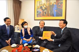Trưởng Ban Tuyên giáo Trung ương Võ Văn Thưởng chúc Tết văn nghệ sĩ, nhà khoa học tiêu biểu