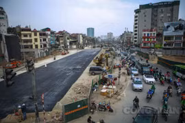 Cận cảnh con đường sắp hình thành ở "đại công trường" vành đai 2