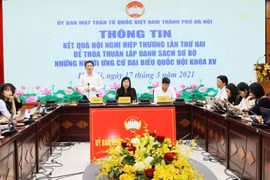 Hà Nội: Thống nhất danh sách sơ bộ 72 ứng cử viên đại biểu Quốc hội khóa XV