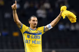 Tiền đạo Ibrahimovic bất ngờ quay trở lại ĐT Thụy Điển